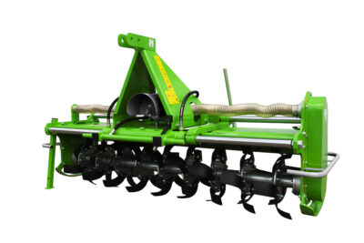 Rotovator with hydraulic displacement