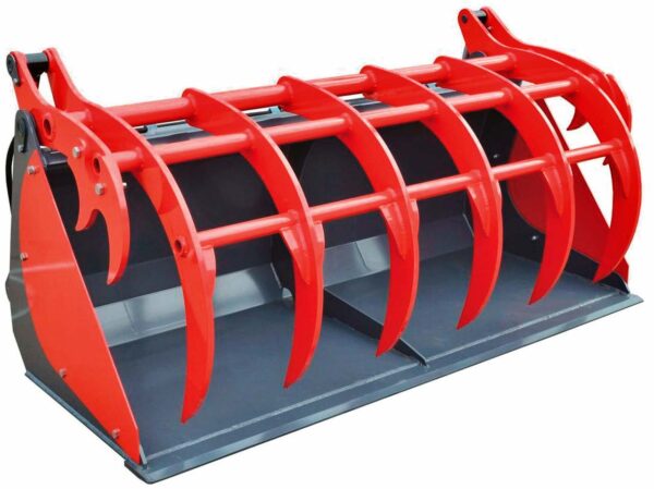 Bucket with grapple for minis