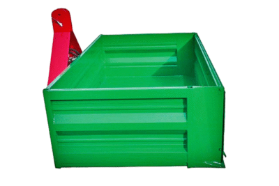 Mounted transport boxes, with hydraulic tipping, profiled