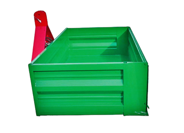 Mounted transport boxes, with hydraulic tipping, profiled