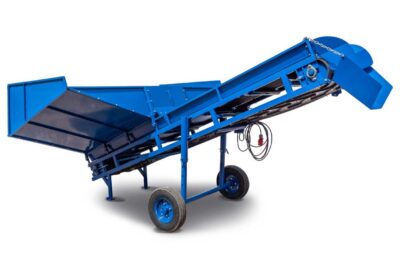 Trémie de réception avec tapis elevateur
