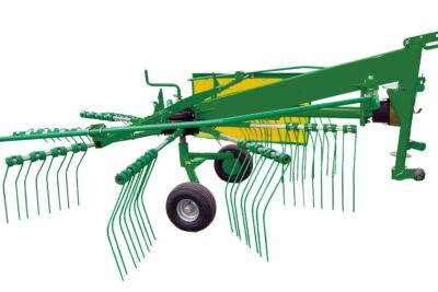 Single rotor rake