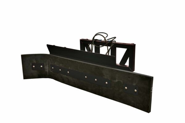 Slurry scraper with hydraulic adjustment of working angle