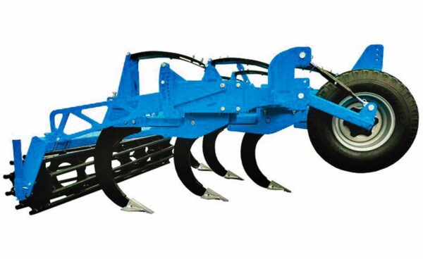 Subsoiler with the option of changing the number and spacing of the teeth