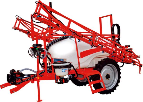 Opryskiwacze przyczepiane z belką rozkładaną hydraulicznie